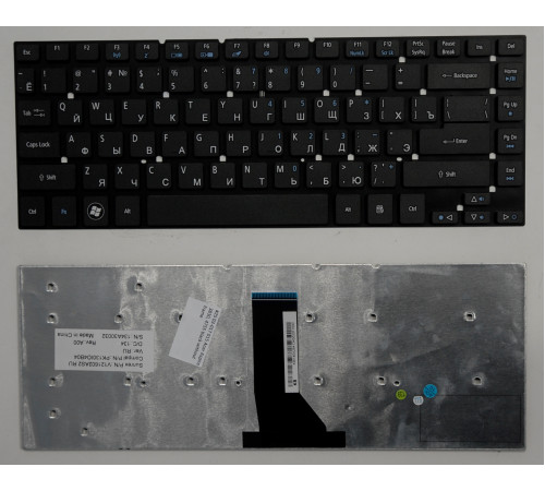 Клавиатура для ноутбука Acer Aspire 3830, 4755, ES1-521 черная, без рамки