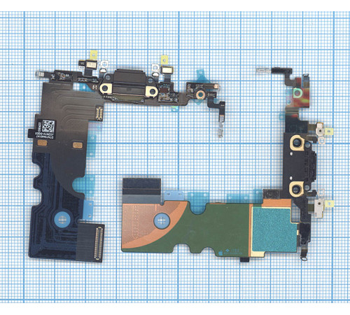 Шлейф разъема питания для iPhone 8 черный
