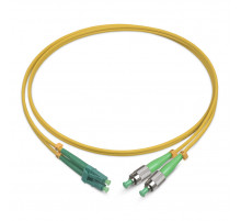 Патч-корд оптический TopLan, дуплексный, FC/APC-LC/APC, SM 9/125, 0,5 м, LSZH
