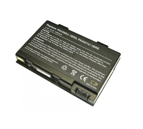 Аккумуляторная батарея для ноутбука Toshiba Satellite M30X (PA3395U) 14.8V 4400mAh OEM черная