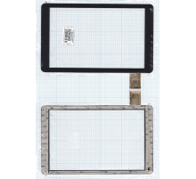 Сенсорное стекло (тачскрин) XC-PG1010-005FPC (257x159mm) черное