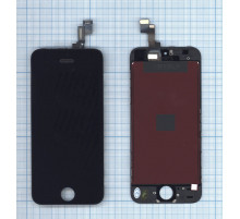 Дисплей для iPhone 5S в сборе с тачскрином (JDF) черный