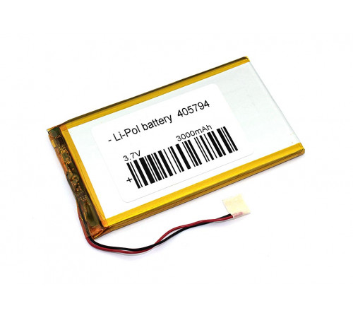 Аккумулятор Li-Pol (батарея) 4*57*94мм 2pin 3.7V/3000mAh