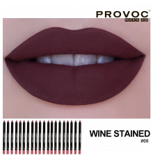 Provoc Полупермаментный гелевый карандаш для губ / 08 Wine Stained