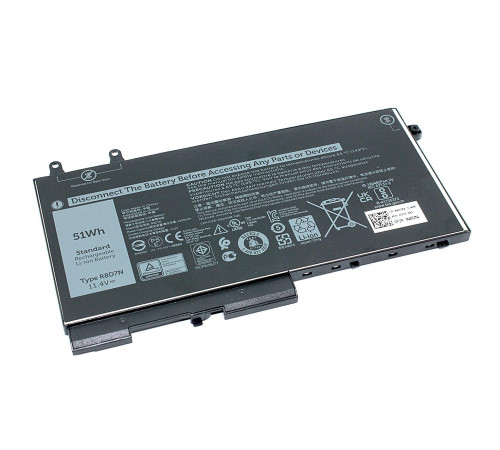 Аккумуляторная батарея для ноутбука Dell Latitude 5501 5401 M3540 (W8GM) 11,4V 51Wh