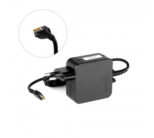 Блок питания (зарядное, адаптер) Lenovo 20v 2.25a 45W USB Type-C  формфактор квадрат