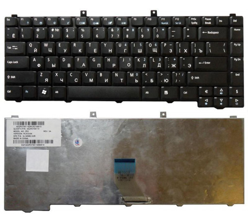 Клавиатура для ноутбука Acer Aspire 1400 1600 3680 5050 5570 5500 5573 черная