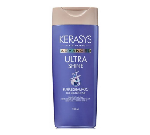 KeraSys Шампунь для волос фиолетовый Идеальный блонд / Advanced Ultra Shine Purple, 200 мл