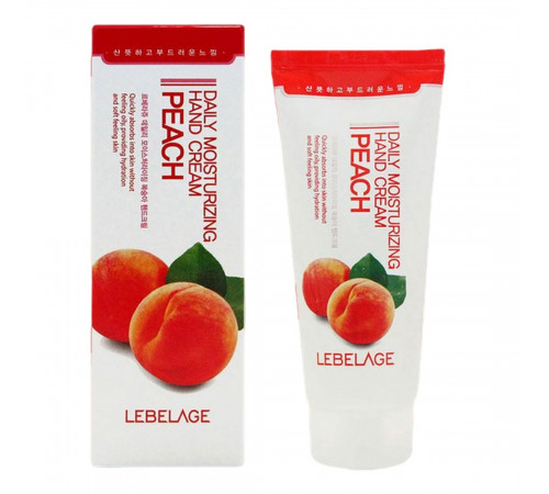 Lebelage Крем для рук увлажняющий с экстрактом персика / Daily Moisturizing Peach Hand Cream, 100 мл