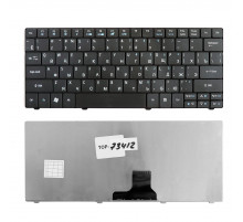 Клавиатура для ноутбука Acer Aspire 1810, 1830T, 1410, One 721, 722, 751 Series. Плоский Enter. Черная, без рамки. PN: NSK-AQ00R.