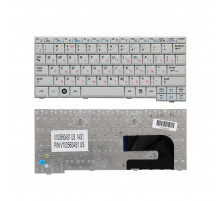 Клавиатура для ноутбука Samsung NC10, ND10, N108, N110, N130 Series. Плоский Enter. Белая, без рамки. PN: BA59-02697D.
