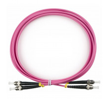 Патч-корд оптический TopLan, дуплексный, ST/PC-ST/PC, MM 50/125 (OM4), 5 м, LSZH