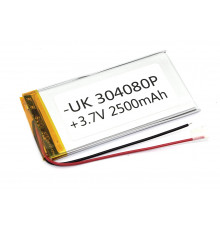 Аккумулятор Li-Pol (батарея) 3*40*80мм 2pin 3.7V/2500mAh