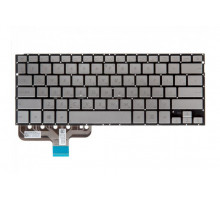 Клавиатура для ноутбука Asus UX301, UX301L, UX301LA серебряная