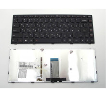 Клавиатура для ноутбука Lenovo IdeaPad Flex 2-14, G40-30, G40-70 черная, рамка черная, с подсветкой
