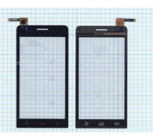 Сенсорное стекло (тачскрин) для Explay Tornado черное