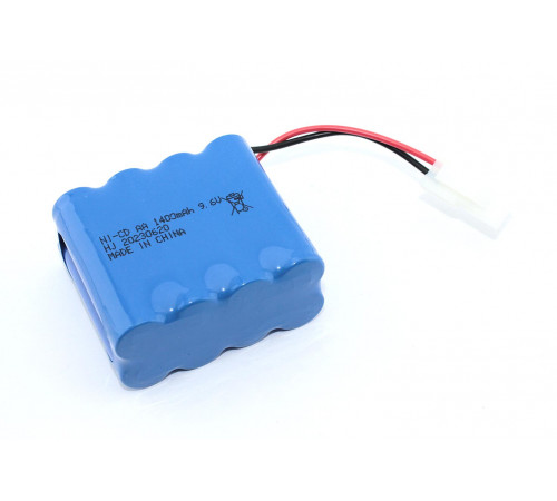 Аккумулятор Ni-Cd 9.6V 1400 mAh AA Row разъем 5559 (4+4)