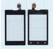Сенсорное стекло (тачскрин) для Sony Xperia E / E Dual C1505/C1605 черное