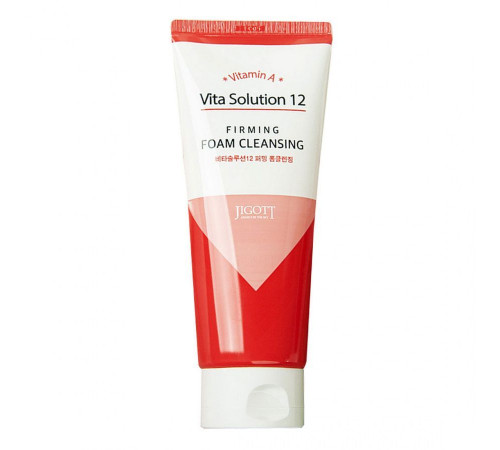 Jigott Очищающая пенка для лица / Vita Solution 12 Firming Foam Cleansing, 180 мл