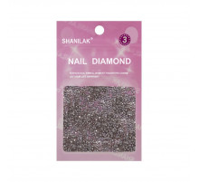 Nail Art Стразы для ногтей №3, серебристый