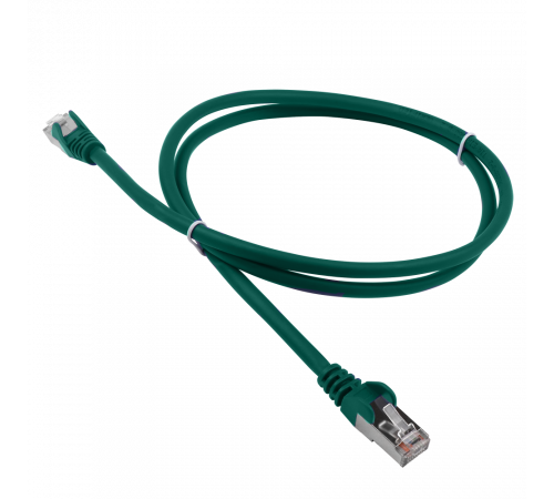 Патч-корд RJ45 - RJ45, 4 пары, FTP, категория 5е, 5 м, зеленый LSZH, LANMASTER LAN-PC45/S5E-5.0-GN