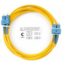 Cabeus FOP(d)-9-SC-SC-7m Шнур оптический duplex SC-SC 9/125 sm 7м LSZH