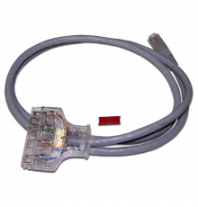 Патч-корд 110 тип - RJ45, 4 пары, UTP, кат 6, 2 м, LANMASTER LAN-45-P4-2.0/6