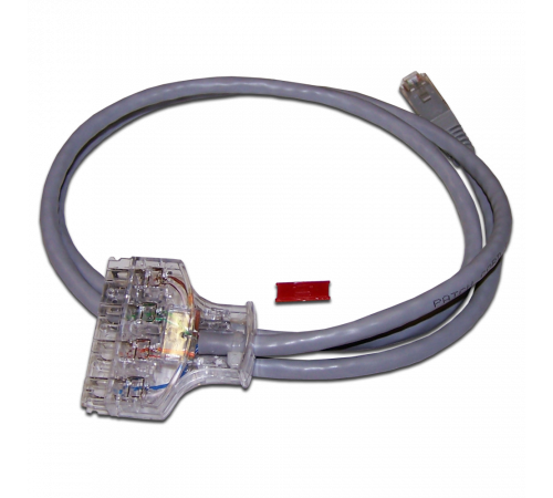 Патч-корд 110 тип - RJ45, 4 пары, UTP, кат 6, 2 м, LANMASTER LAN-45-P4-2.0/6