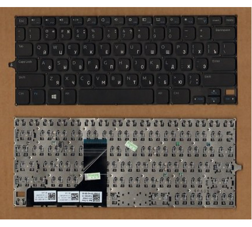 Клавиатура для ноутбука Dell Inspiron 11-3147, 11-3148 черная, без рамки