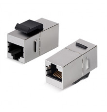 Cabeus CA-KJ-8p8c-C5e-SH Проходной адаптер формата Keystone, RJ45-RJ45 (8p8c), категория 5е, экранированный