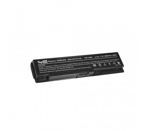 Аккумулятор для ноутбука Samsung 300U, N310, N315, NC310 Series. 7.4V 6600mAh 49Wh, усиленный. PN: AA-PB0TC4A, AA-PLOTC6Y.