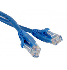 Патч-корд RJ45 - RJ45, 4 пары, UTP, категория 5е, 20 м, синий, TopLAN TOP-45-45-20-BL