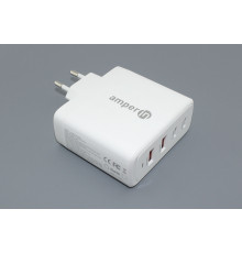 Блок питания (сетевой адаптер) Amperin GaN USB-A1/A2, USB-C1/C2 (YDS-TC100-022) 100W, white