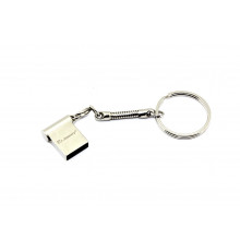 Флешка USB Dr. Memory mini 4Гб, USB 2.0, серебристый