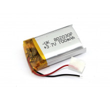 Аккумулятор Li-Pol (батарея) 8*20*30мм 2pin 3.7V/700mAh