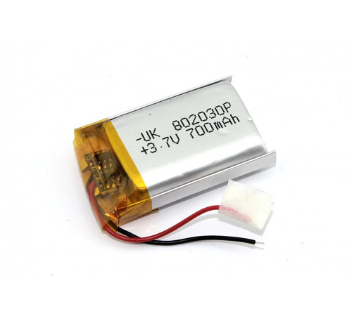 Аккумулятор Li-Pol (батарея) 8*20*30мм 2pin 3.7V/700mAh