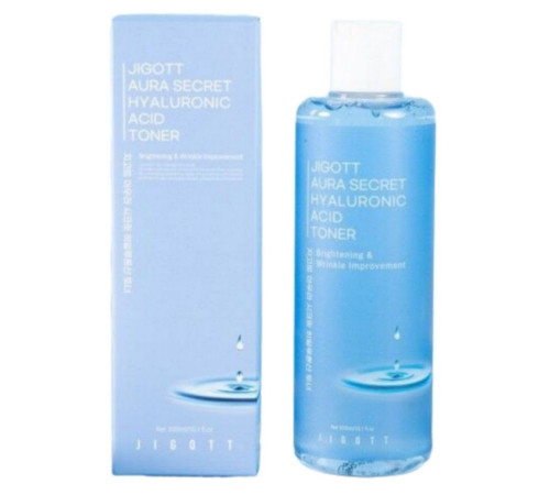 Jigott Увлажняющий тонер с гиалуроновой кислотой / Aura Secret Hyaluronic Acid Toner, 300 мл