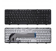Клавиатура для ноутбука HP Probook 450 G1, 455 G1, 470 G1 Series. Плоский Enter. Черная, с черной рамкой. PN: SG-59300-XAA.