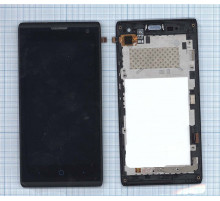 Дисплей для ZTE V830 (Blade G Lux) черный с рамкой