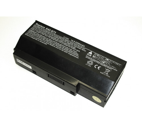 Аккумуляторная батарея для ноутбука Asus G53 (A42-G73) 14,6V 5200mAh OEM черная