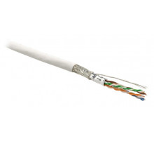 SFUTP4-C6-P26-IN-LSZH-WH-500 (500 м) Кабель витая пара, экранированная SF/UTP, категория 6, 4 пары (26 AWG), многожильный (patch), экран - фольга + ме