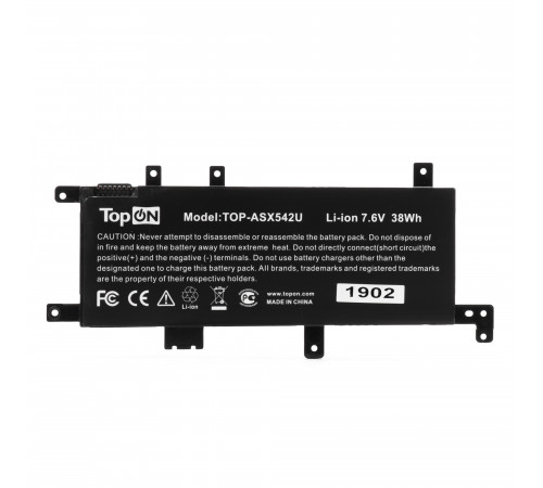 Аккумулятор для ноутбука Asus X542U 7.6V 4840mAh PN: C21N1634