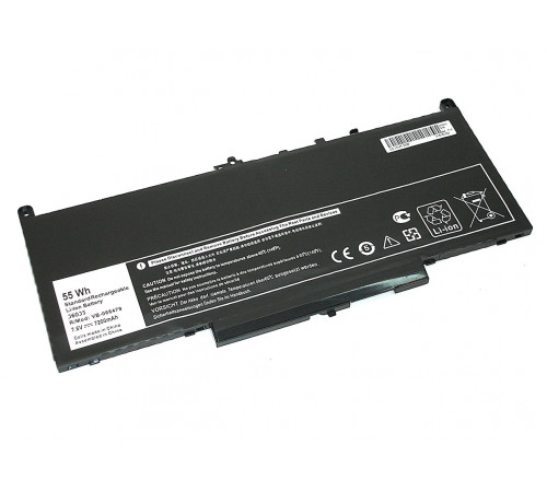 Аккумуляторная батарея для ноутбука Dell Latitude 12 E7270 E7470 (J60J5) 7,6V 6800mAh OEM