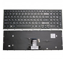 Клавиатура для ноутбука Sony Vaio VPC-EB черная, с рамкой