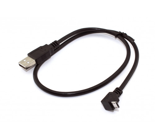 Кабель USB  Type A на Micro USB угол вниз  0,5 м