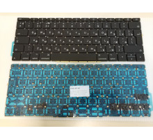 Клавиатура для ноутбука Apple MacBook A1708, Late 2016 - Mid 2017, черная, большой Enter