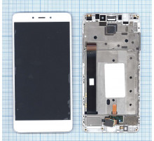 Дисплей для Xiaomi Redmi Note 4 белый с рамкой