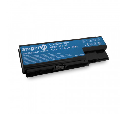 Аккумуляторная батарея Amperin для ноутбука Acer Aspire 5220 14.8V 4400mAh (65Wh) AI-5220