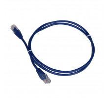 Патч-корд RJ45 - RJ45, 4 пары, UTP, категория 5е, 2 м, синий, TWT TWT-45-45-2.0-BL