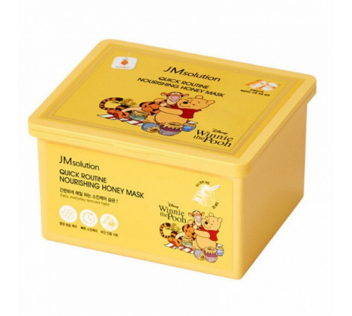 JMsolution Набор питательных тканевых масок для лица с медом / Disney Quick Routine Nourishing Honey Mask, 350 мл